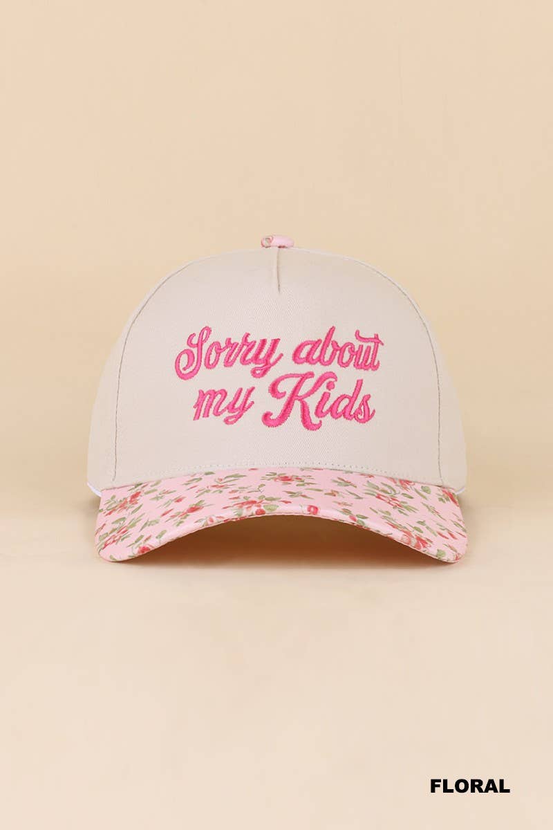 Sorry About My Kids Two Tone Snapback Hat