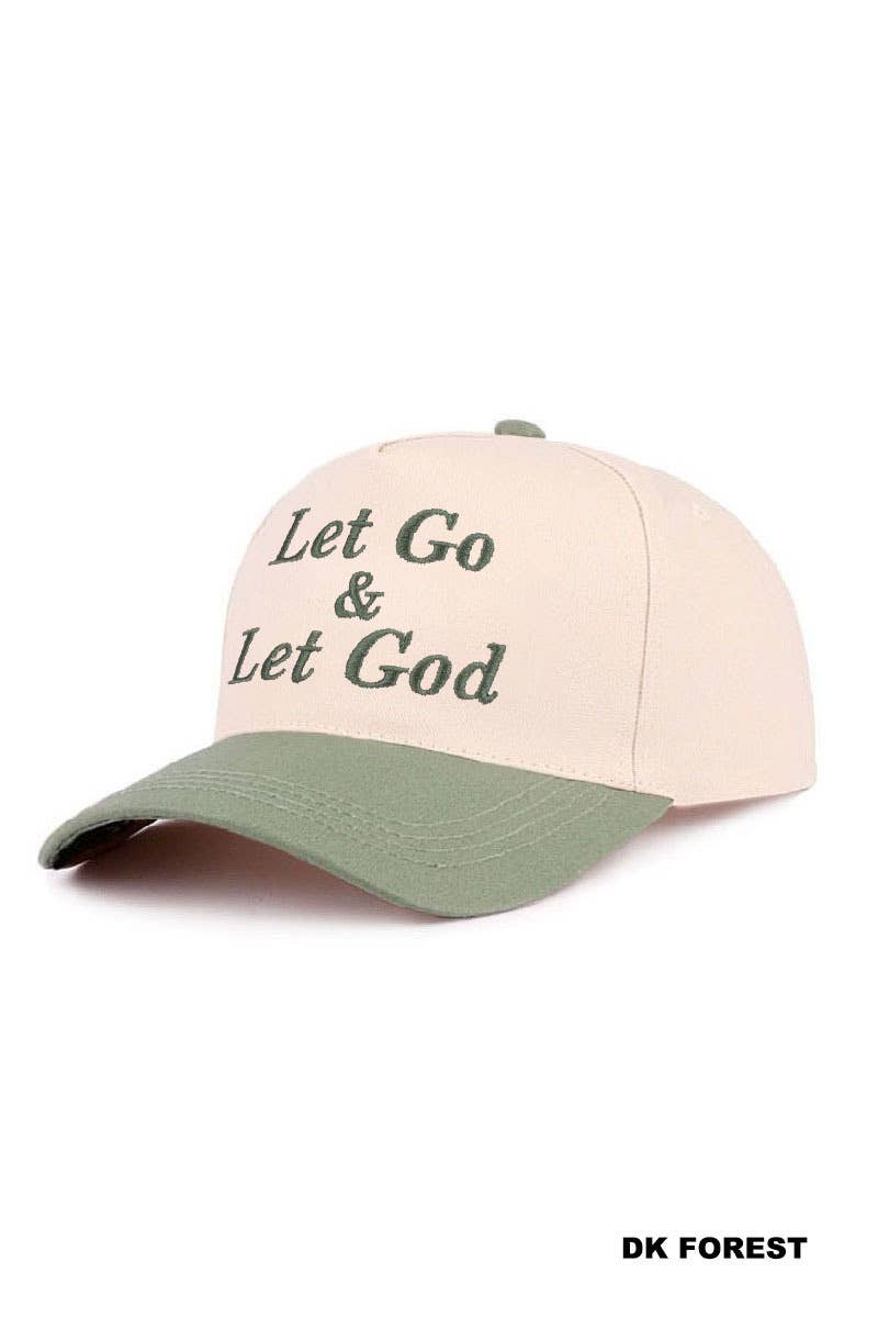 Let Go & Let God Two Tone Cotton Hat