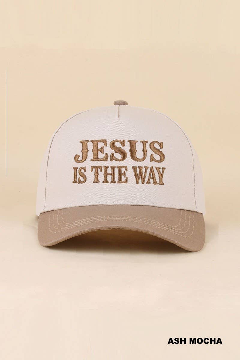 Jesus Is The Way Two Tone Snapback Hat
