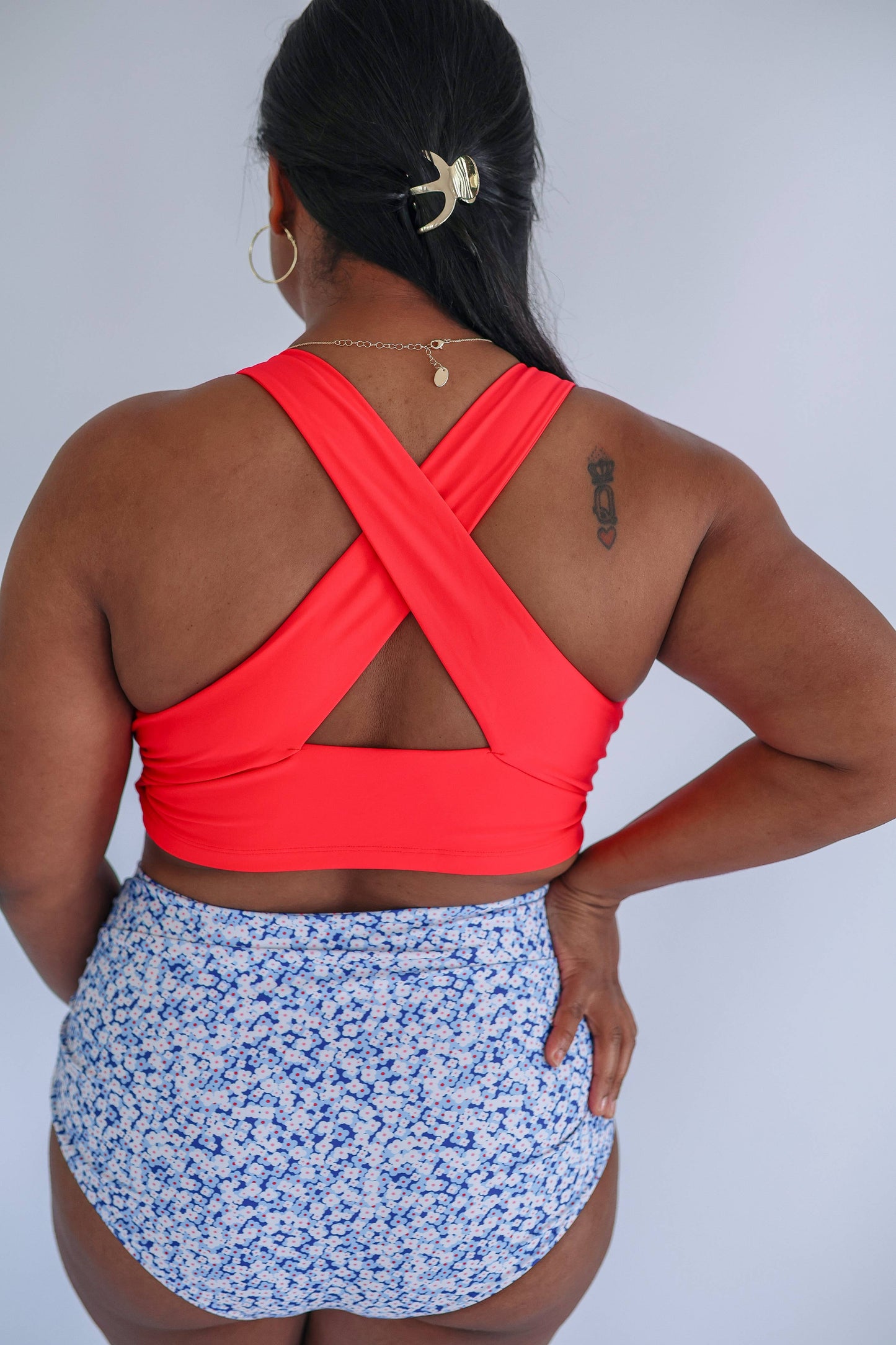 Crop Zip Up Breastfeeding Swimsuit Top 2026