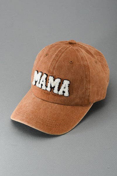 WASHED SHERPA MAMA BASEBALL CAP