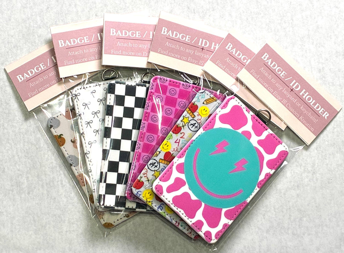 Custom Designed ID Badge Holder Lanyard Accessories