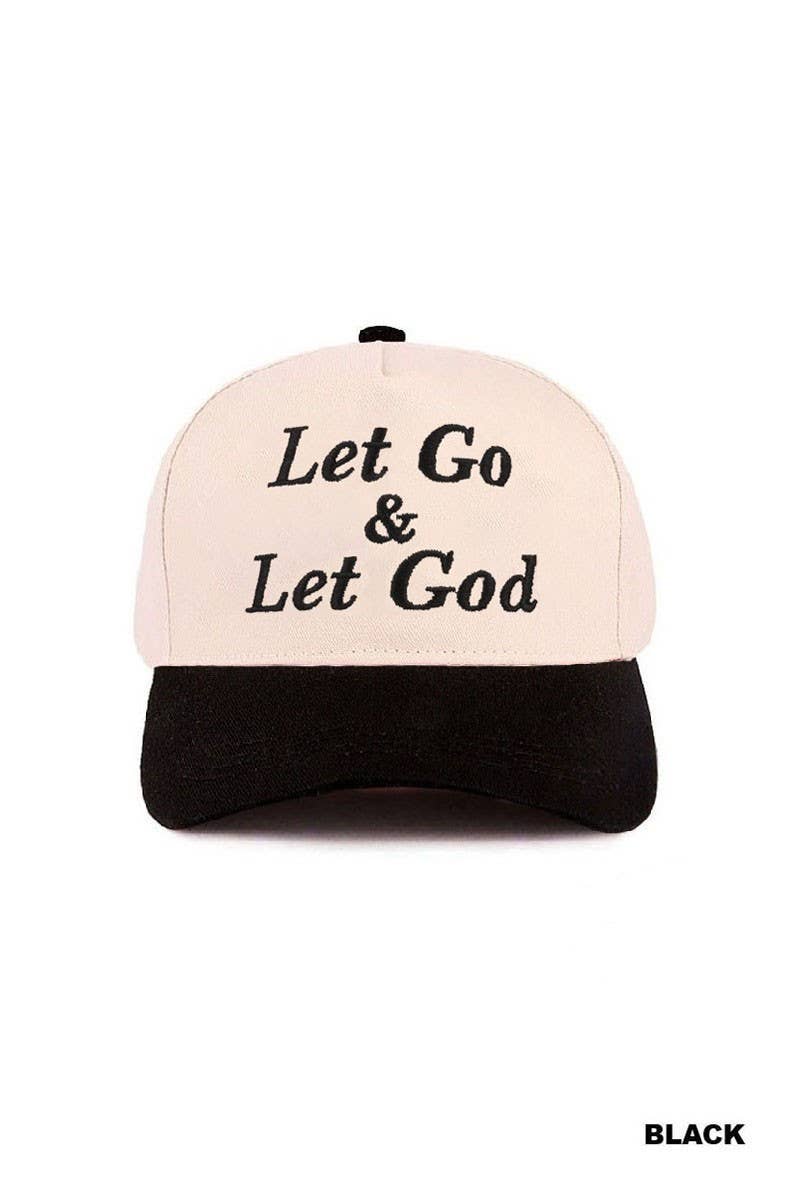 Let Go & Let God Two Tone Cotton Hat