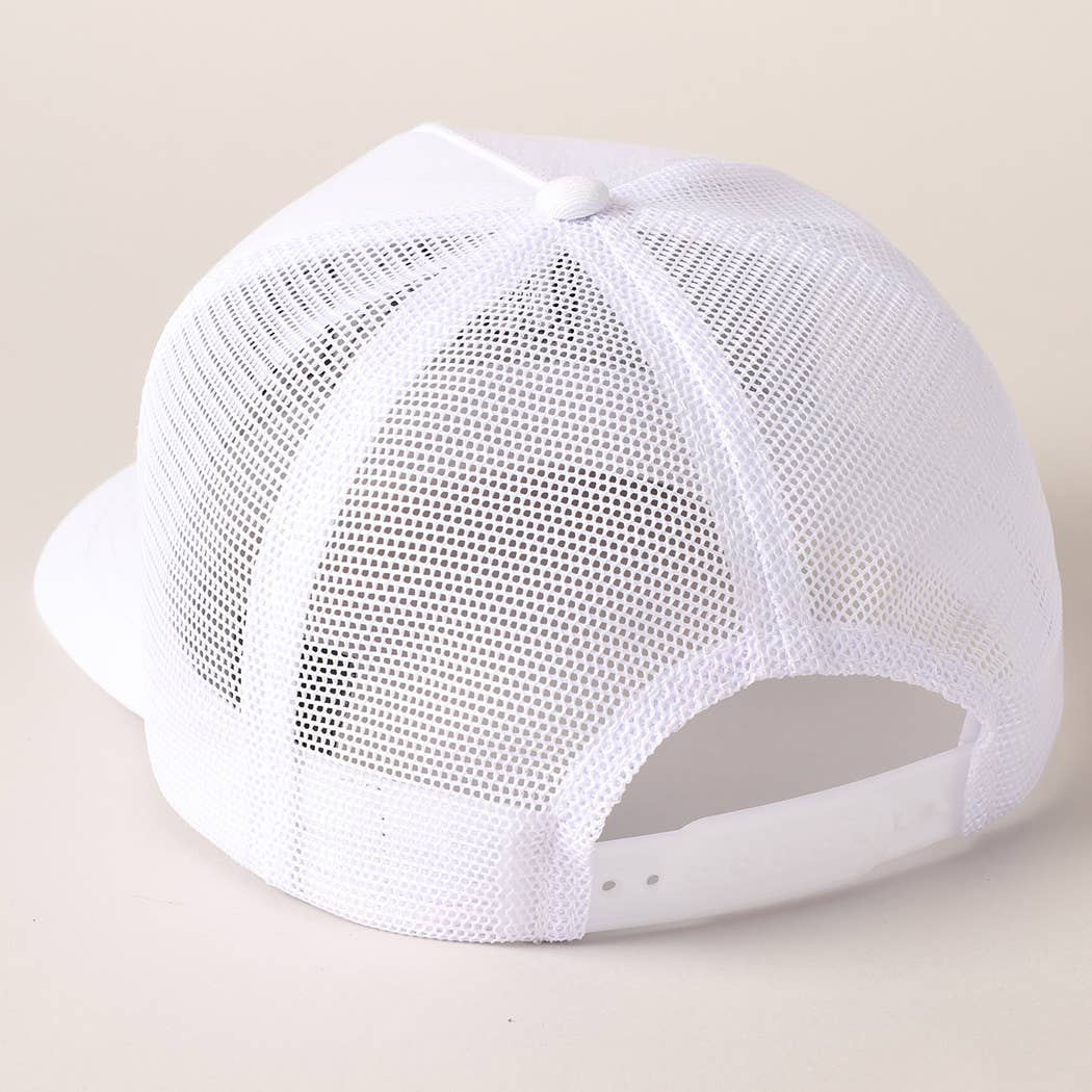 Thumbs Up Dad Father's Day Gift Mesh Back Embroidered Cap