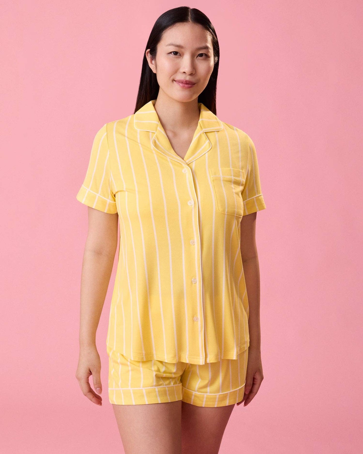 Clea Bamboo Short Sleeve Pajama Set