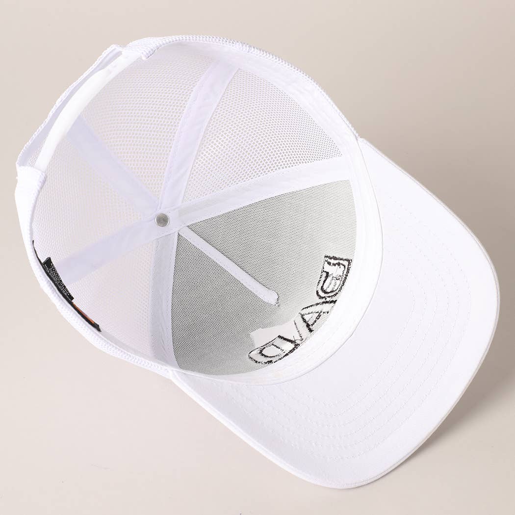 Thumbs Up Dad Father's Day Gift Mesh Back Embroidered Cap