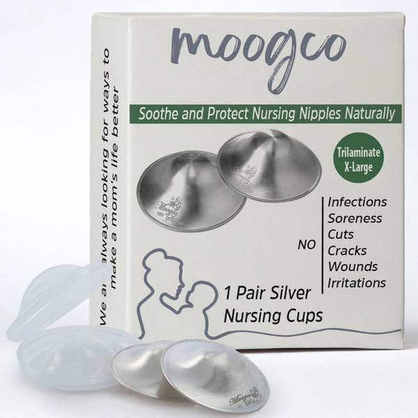 MOOGCO Silver Nursing Cups 925k Silver - Trilaminate