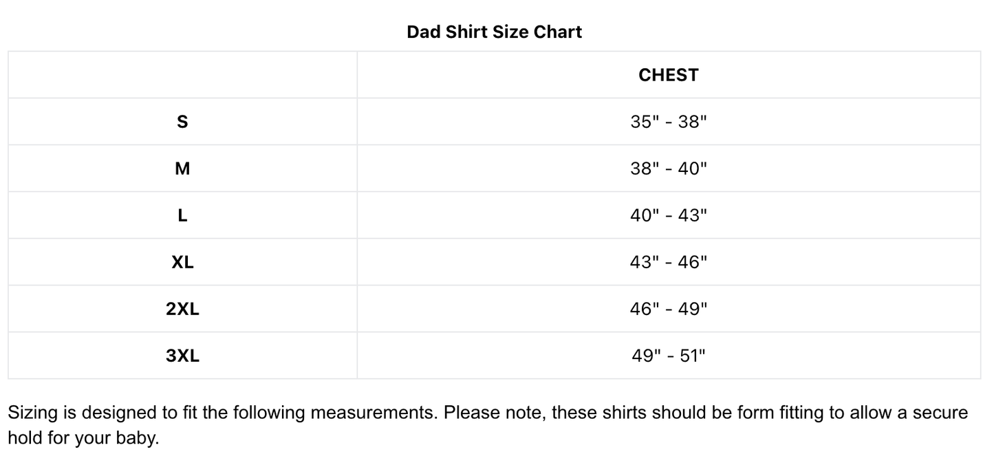Lalabu Dad Shirt | Baby Carrier | Black