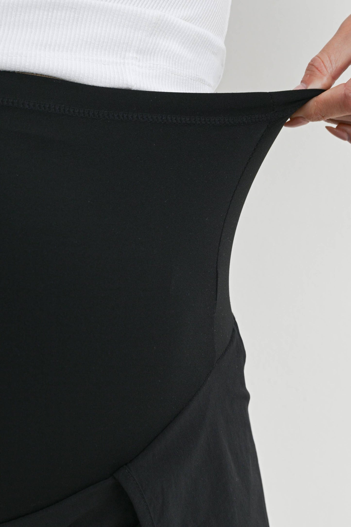 Active Maternity Workout Shorts with Over-Bump Belly Band
