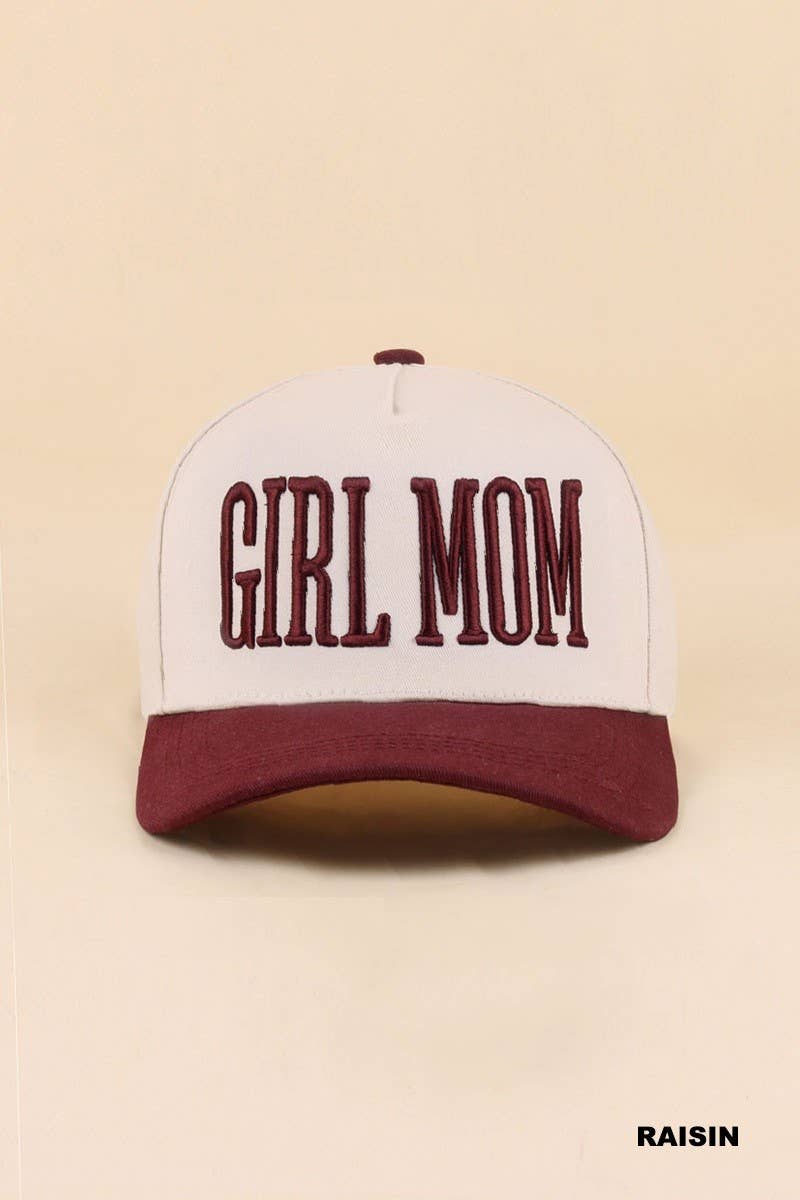Girl Mom Two Tone Snapback Hat