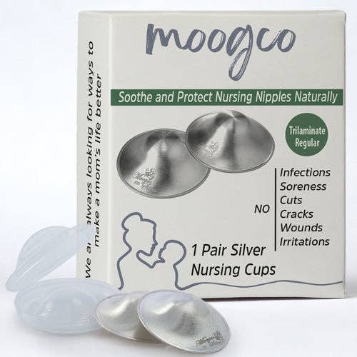 MOOGCO Silver Nursing Cups 925k Silver - Trilaminate