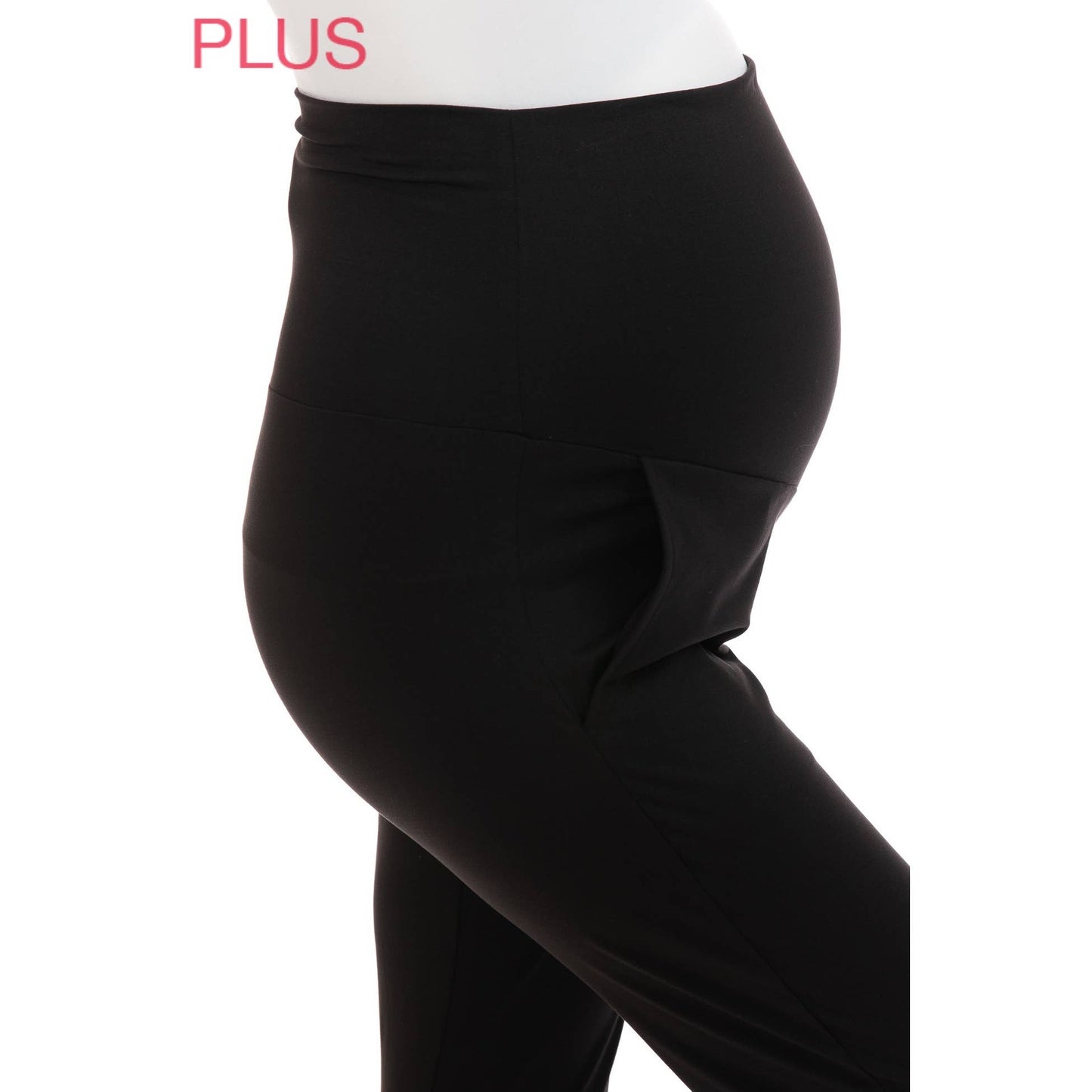 Plus Size Buttery Soft Maternity Comfort Print Joggers