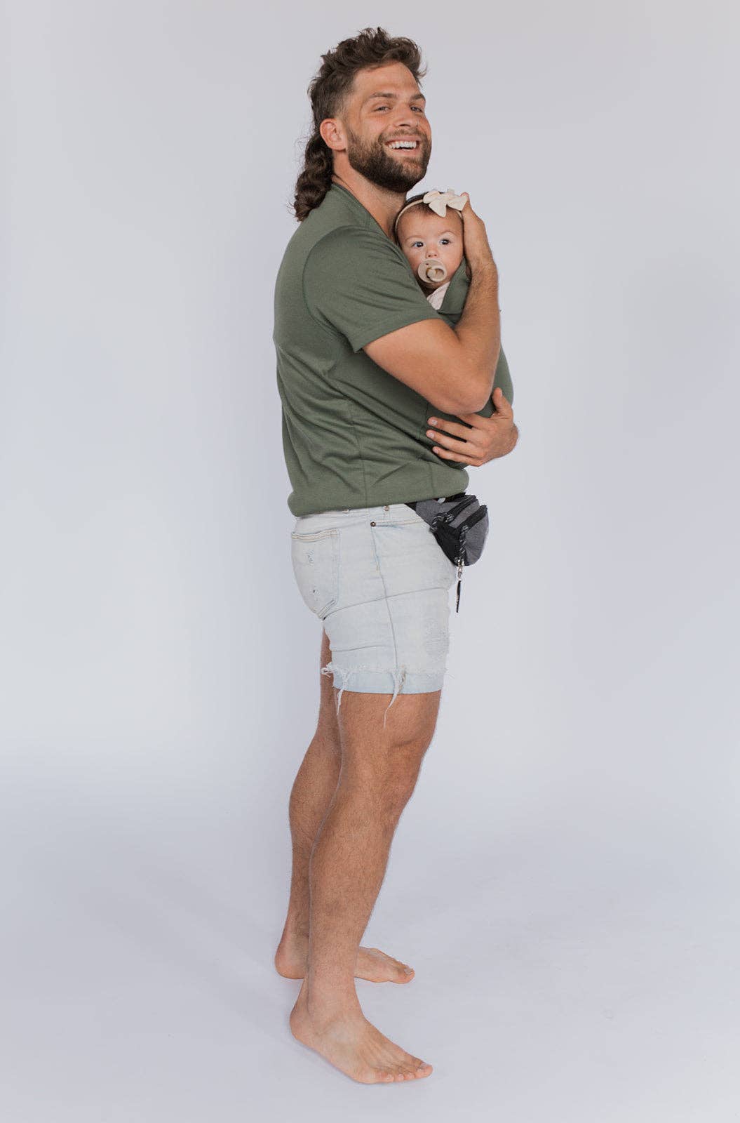 Lalabu Dad Shirt | Baby Carrier | Fern