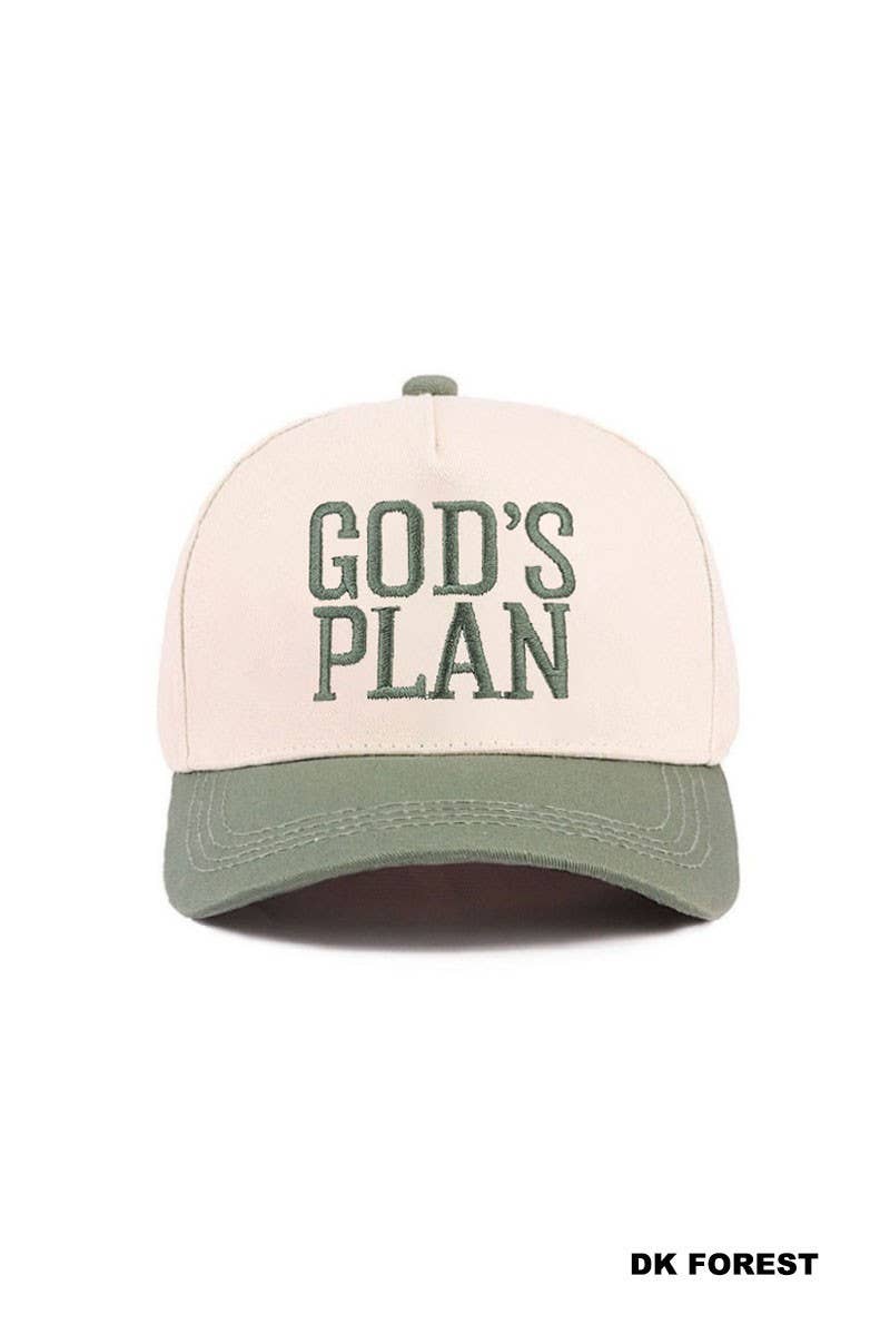 God's Plan Two Tone Cotton Hat