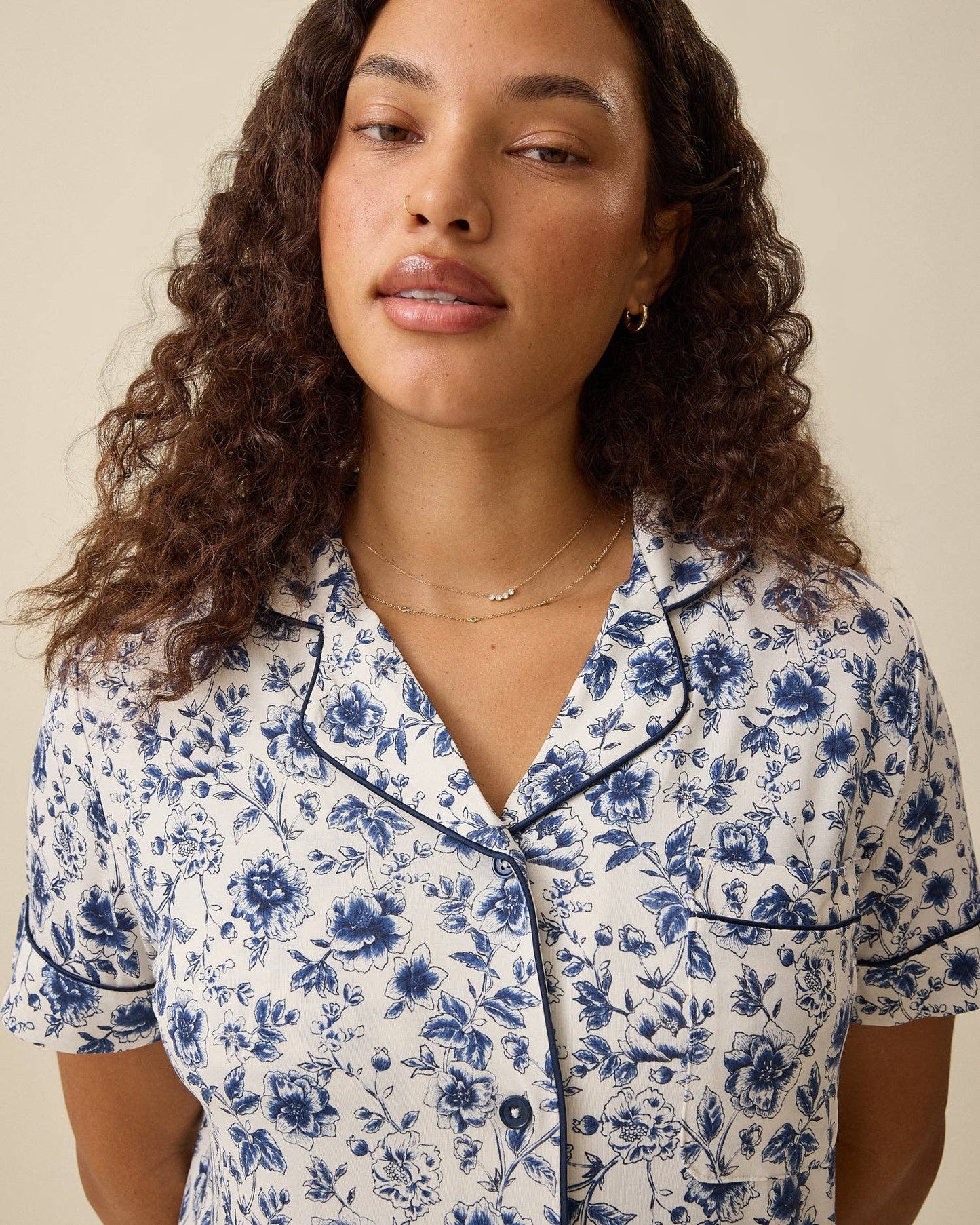 Clea Bamboo Short Sleeve Pajama Set