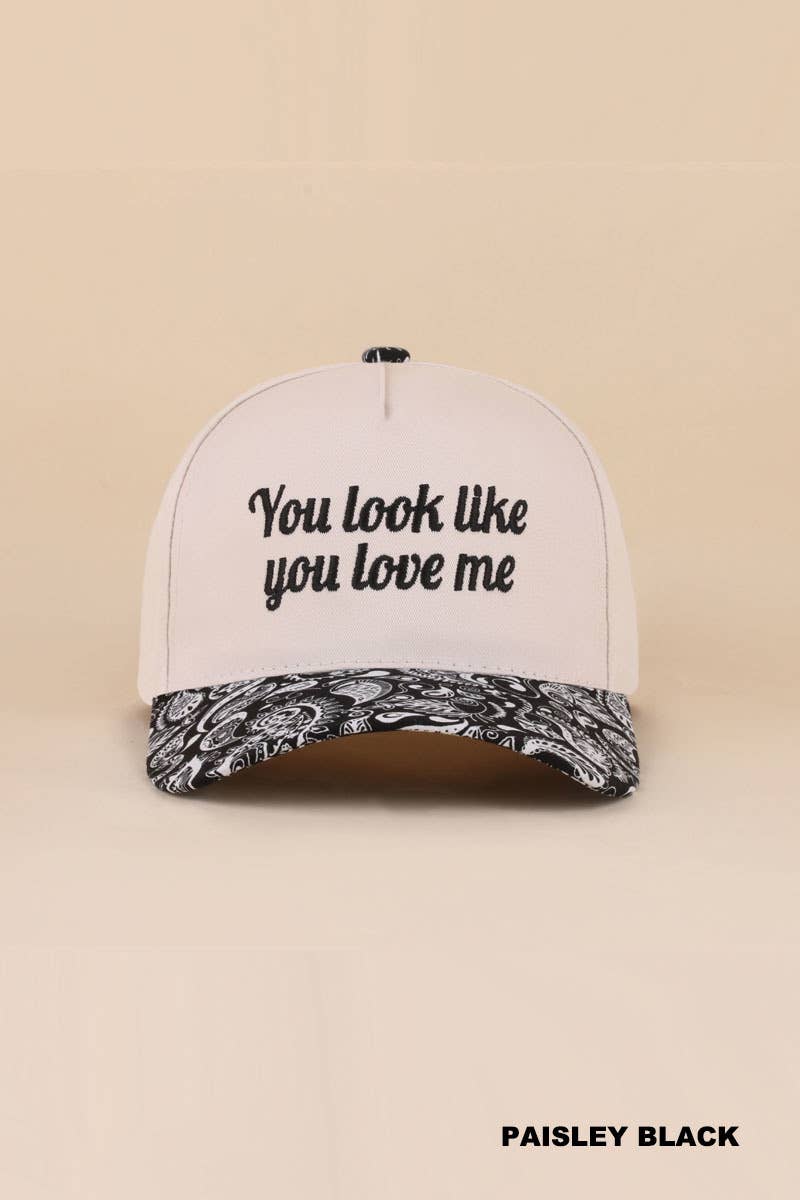 You Look Like You Love Me Two Tone Canvas Cotton